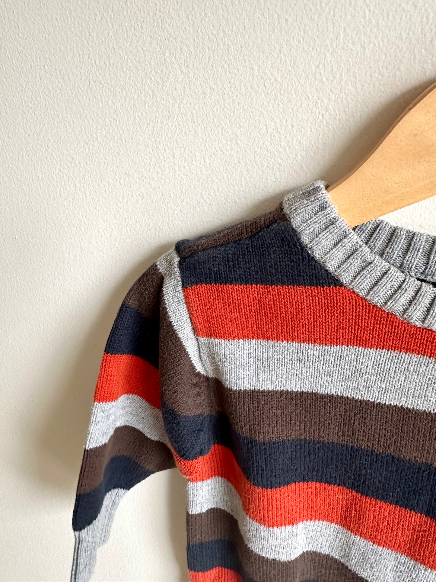 Crew Neck Striped Sweater / 12-18m