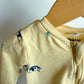 Organic Cotton Yellow Trailer Print Sleeper / 9m