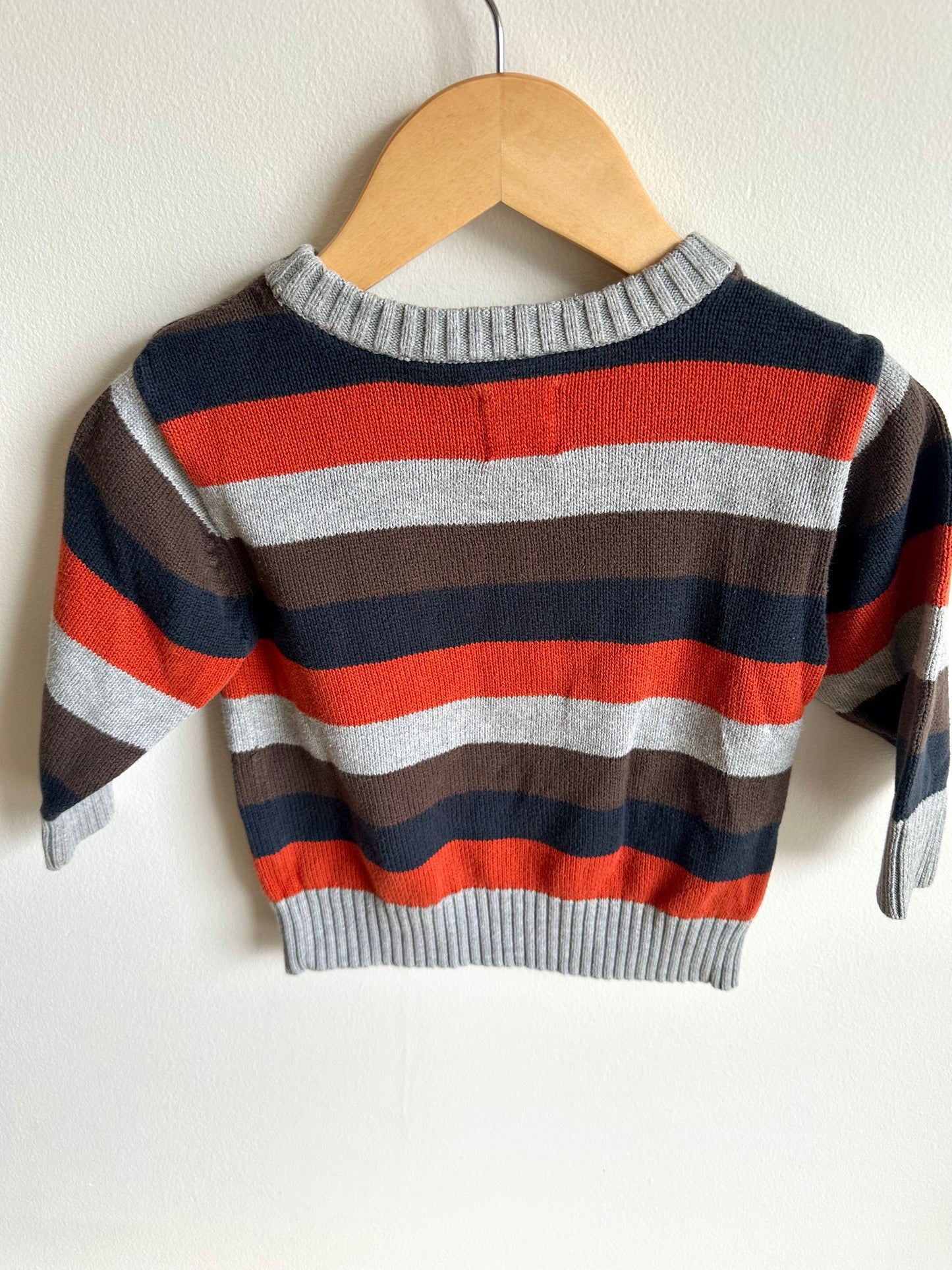 Crew Neck Striped Sweater / 12-18m