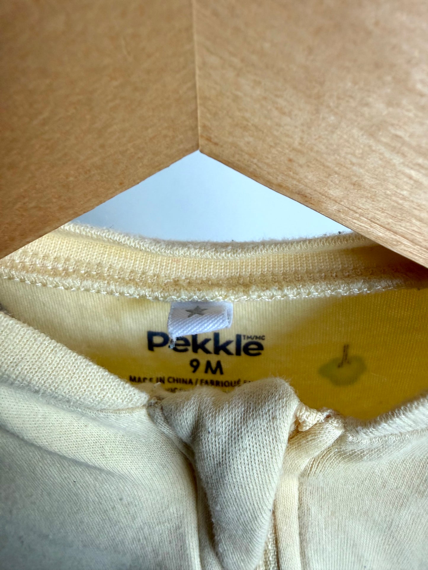 Organic Cotton Yellow Trailer Print Sleeper / 9m