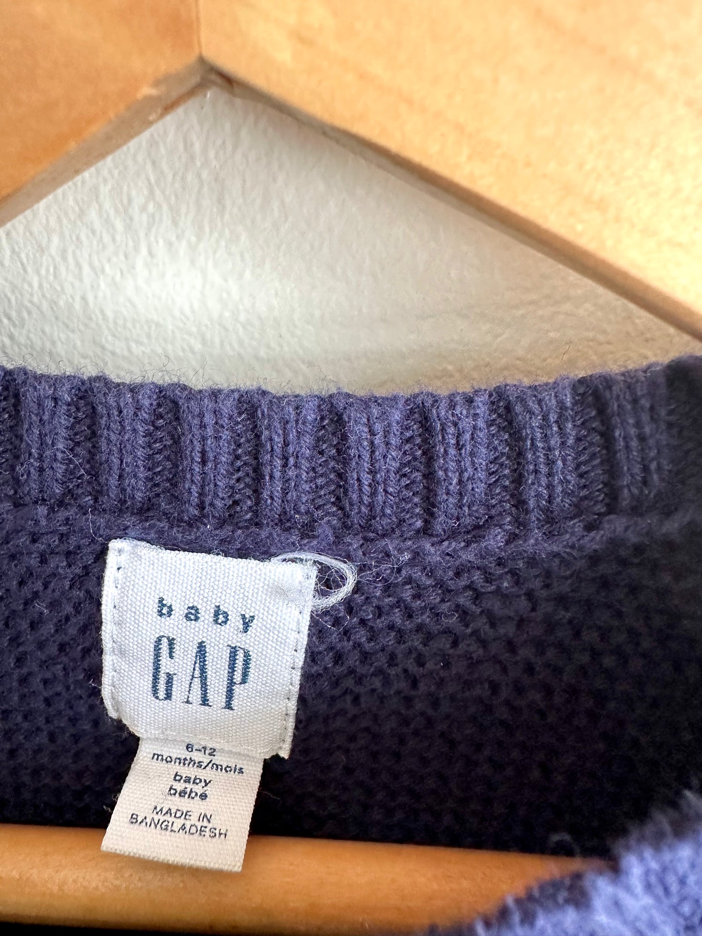 Gap Navy Striped Sweater Dress / 6-12m
