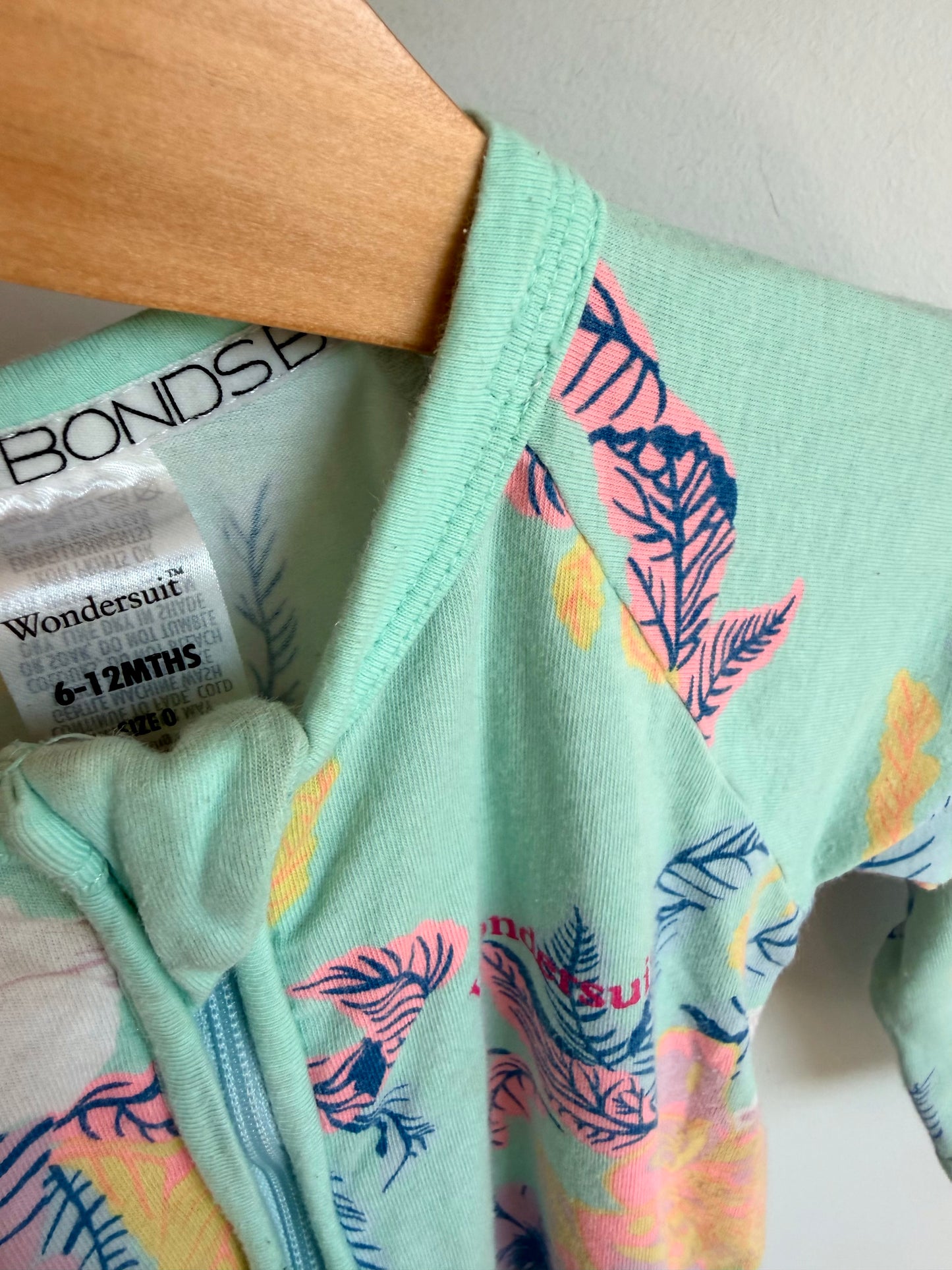 Bonds Floral Blue Sleeper / 6-12m