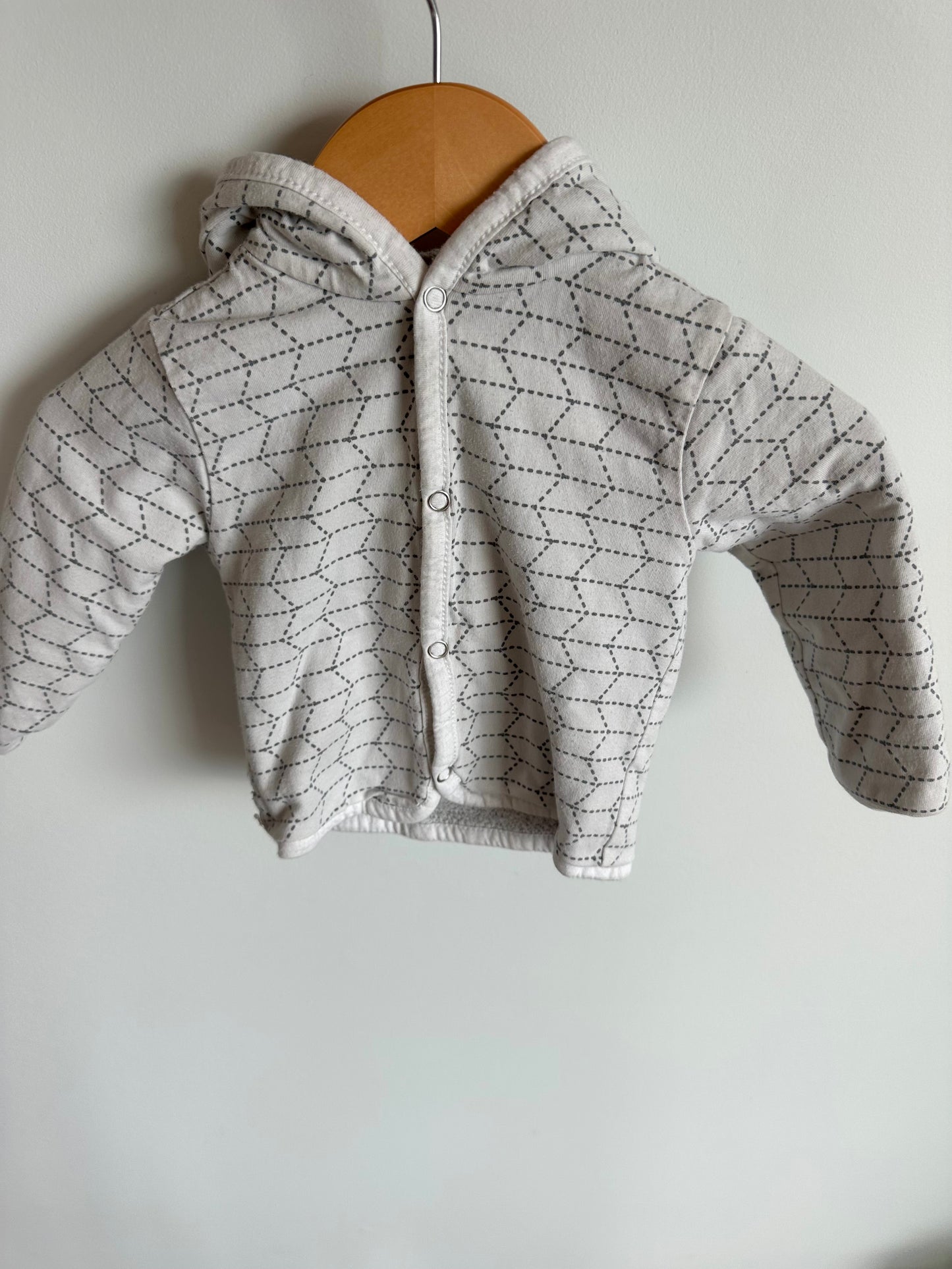 Noppies Grey Reversible Hoodie / 3m