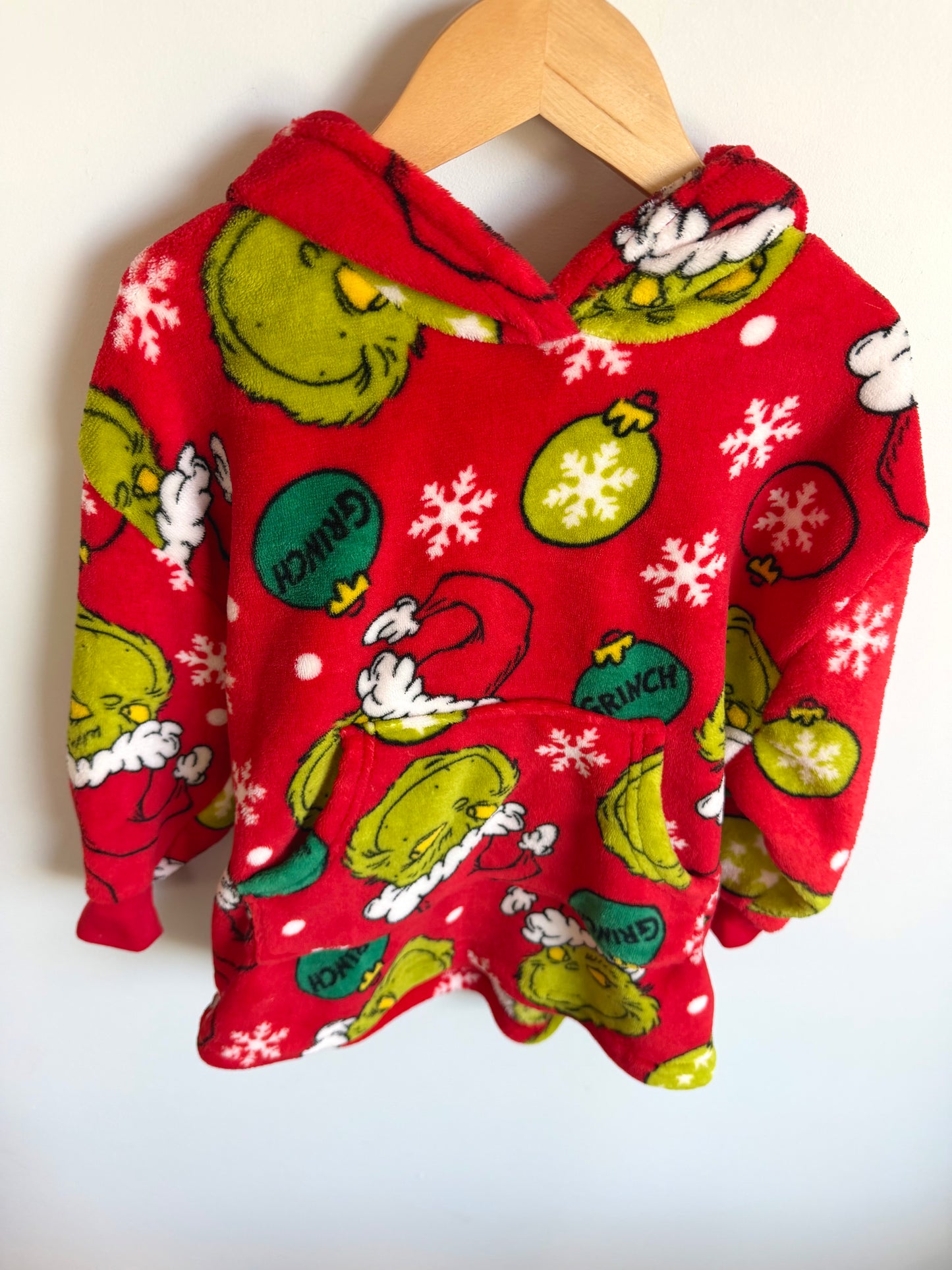 Grinch Red Hood Fleece Sweater / 4-5T