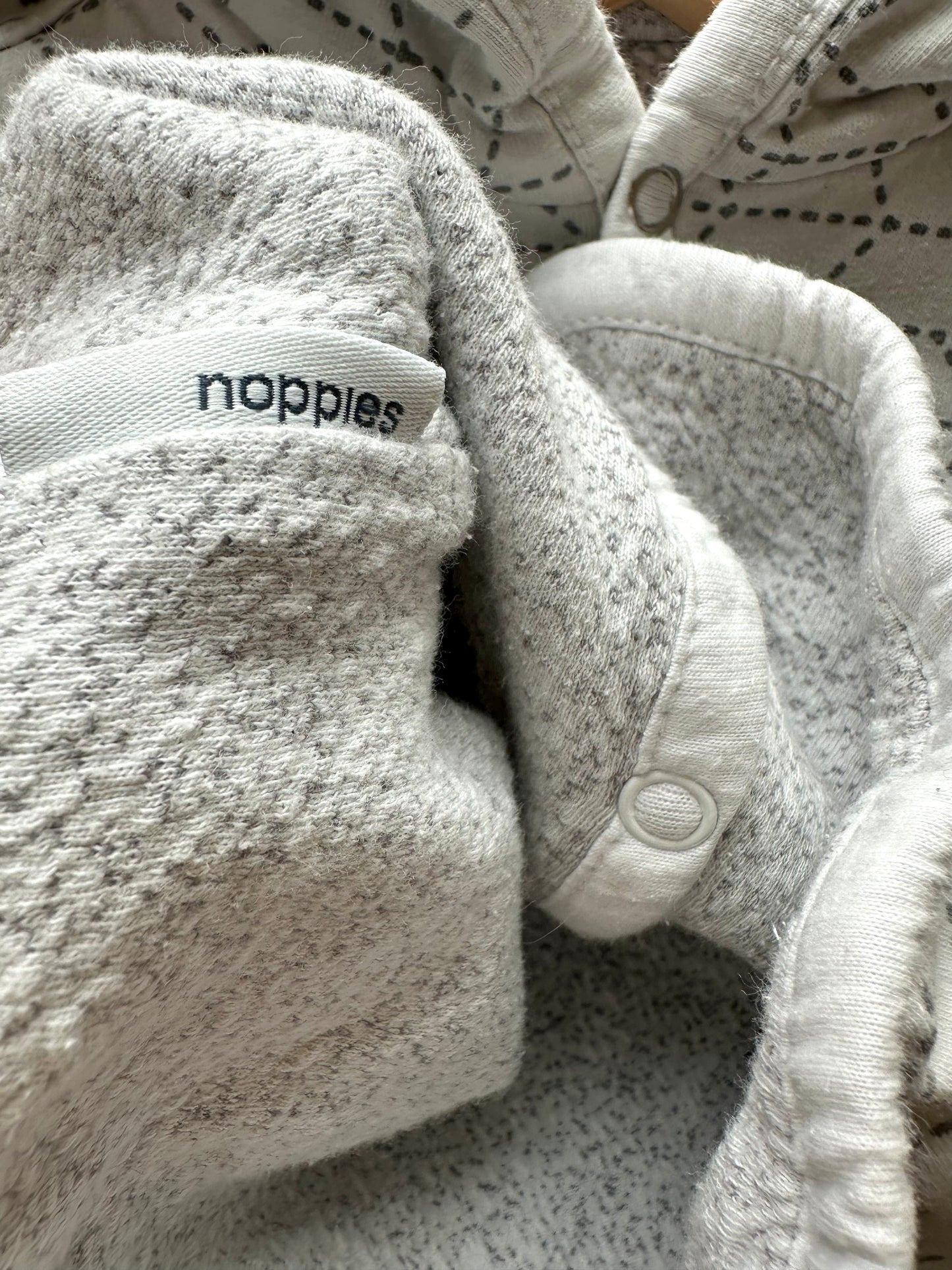 Noppies Grey Reversible Hoodie / 3m