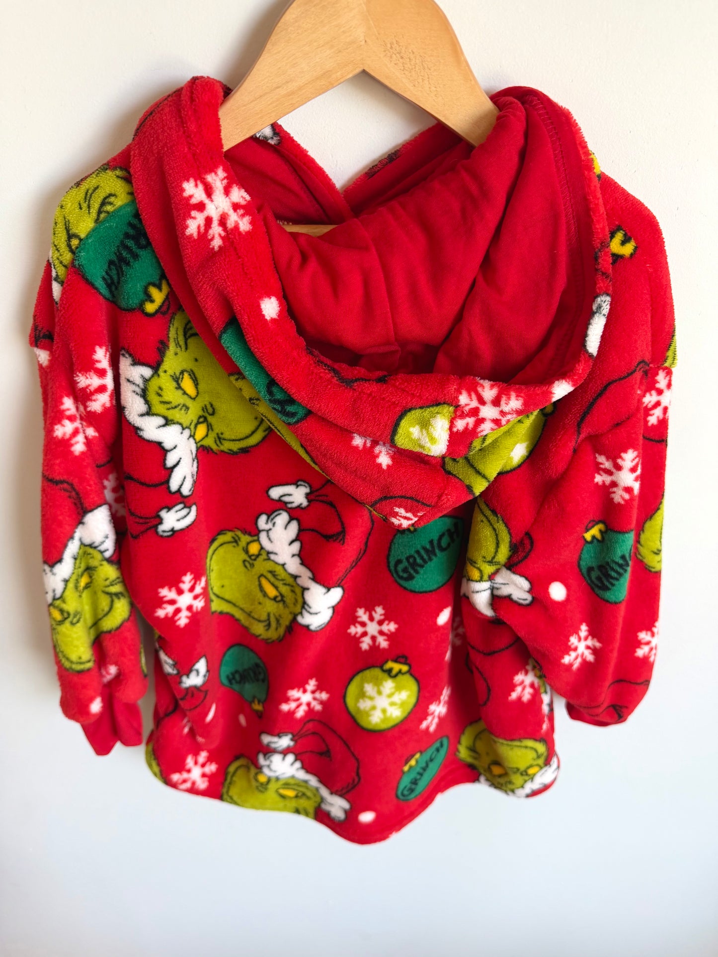 Grinch Red Hood Fleece Sweater / 4-5T