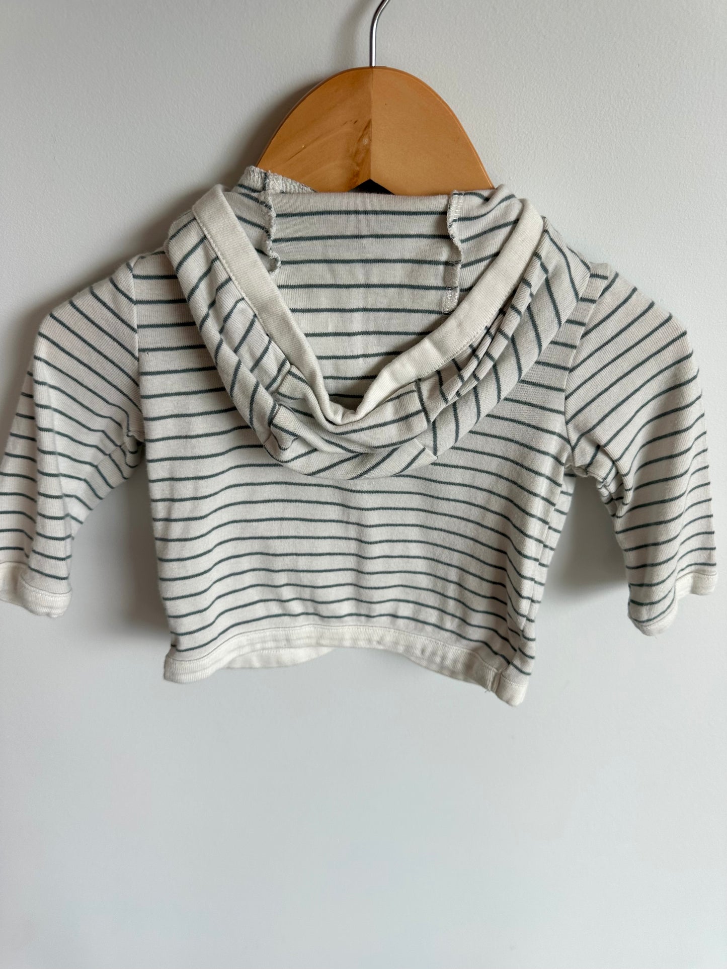 White Stripe Hoodie / 6m