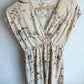 H&M Cream Floral Maternity Dress / Medium