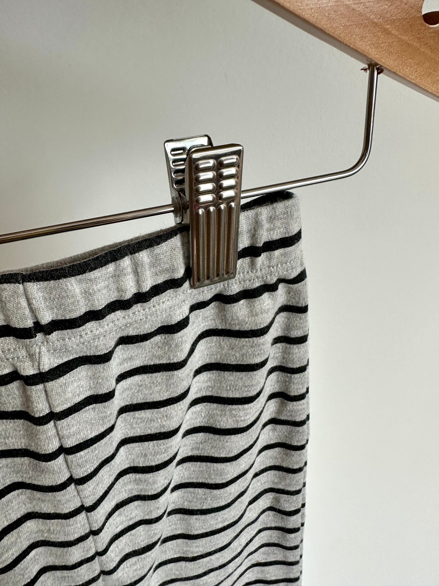 Grey + Black Striped Pants / 9m