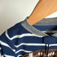 Football Striped Footed Sleeper / 3T