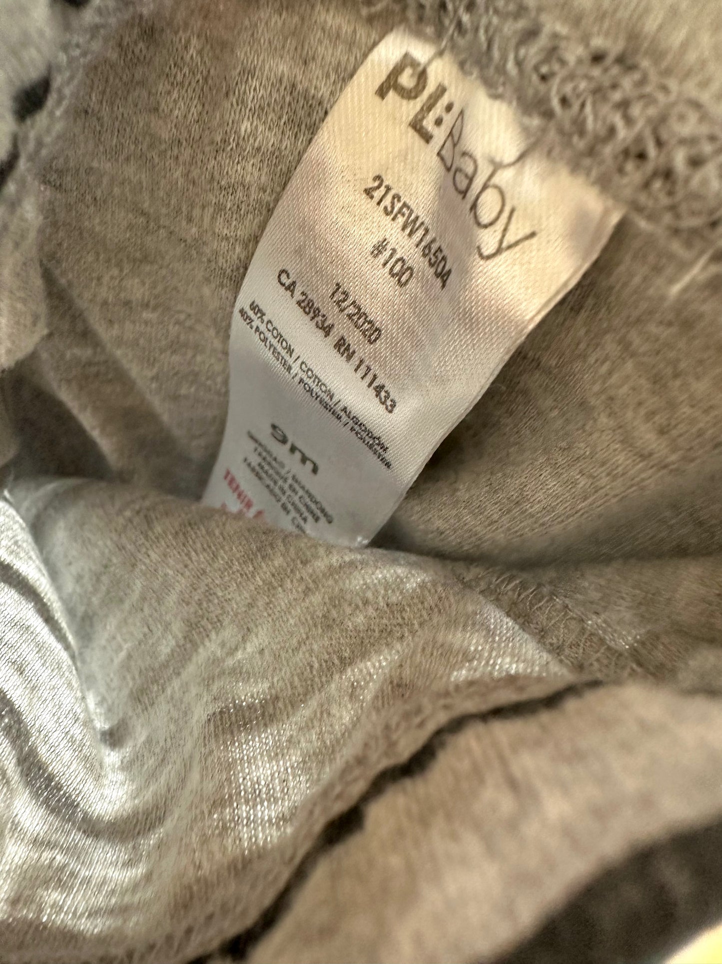Grey + Black Striped Pants / 9m