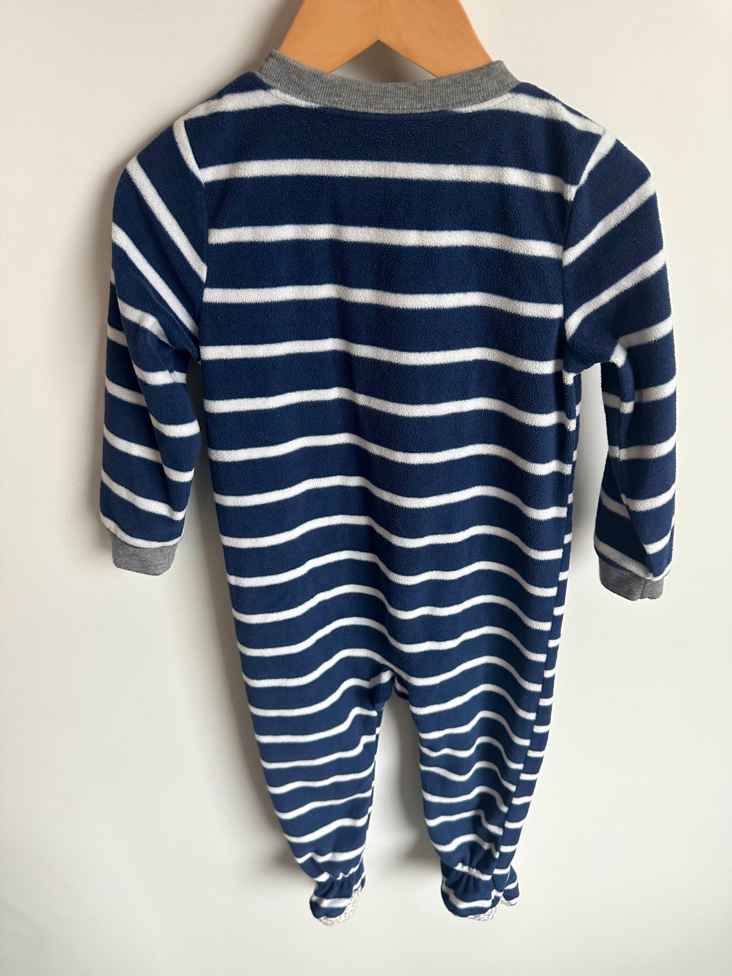 Football Striped Footed Sleeper / 3T