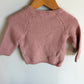 H&M Pink Cable Knit Sweater / 12-18m
