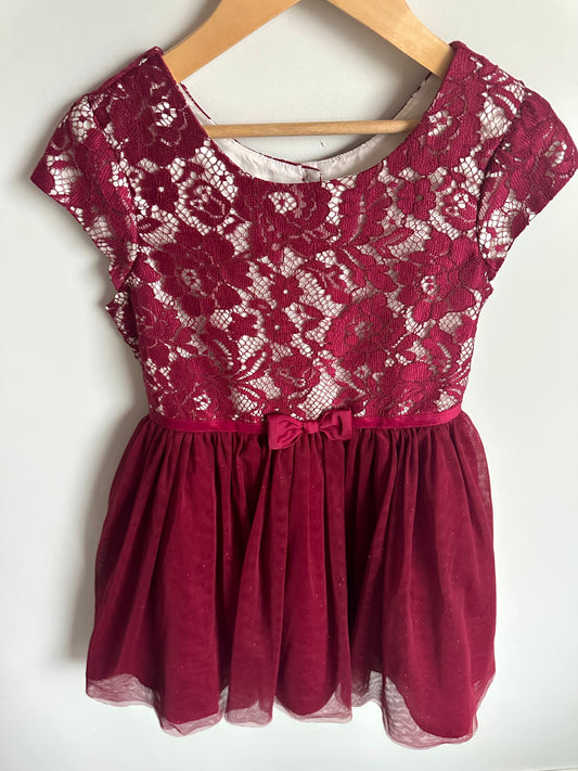 Formal Lace Red Dress / 8 years