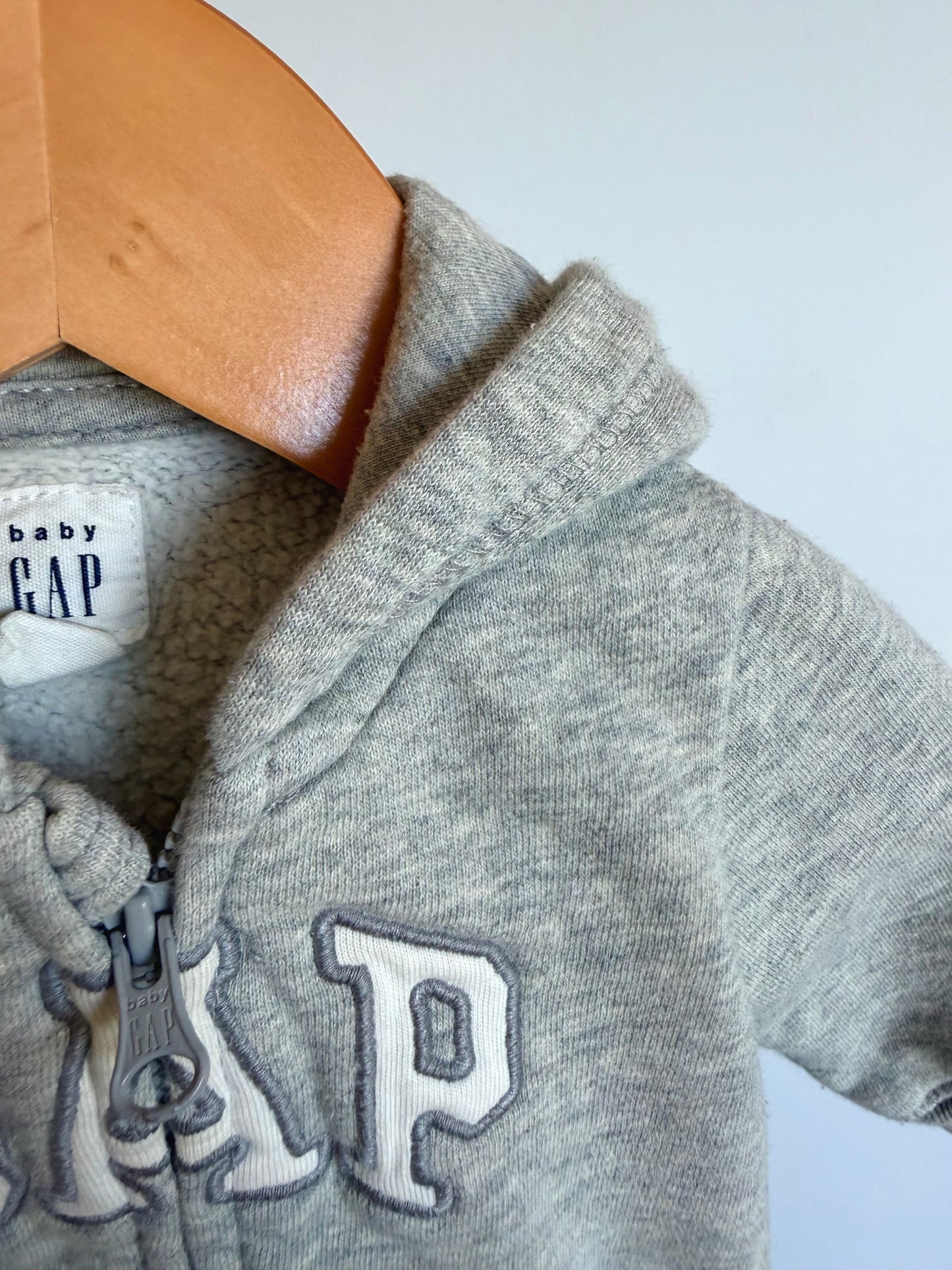 Gap Grey Hood Jumpsuit / 0-3m