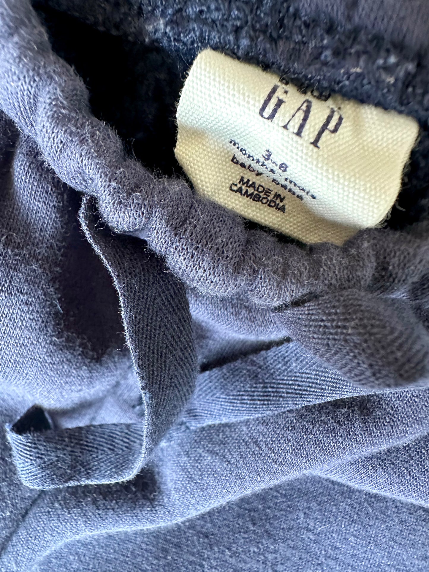 Gap Fleece Navy Joggers / 3-6m