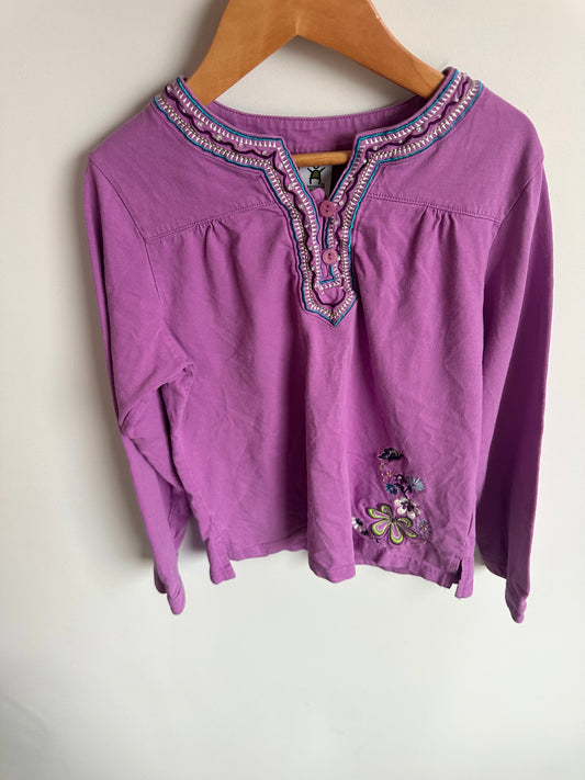 Purple Embroidery Tunic Dress / 8 years ?
