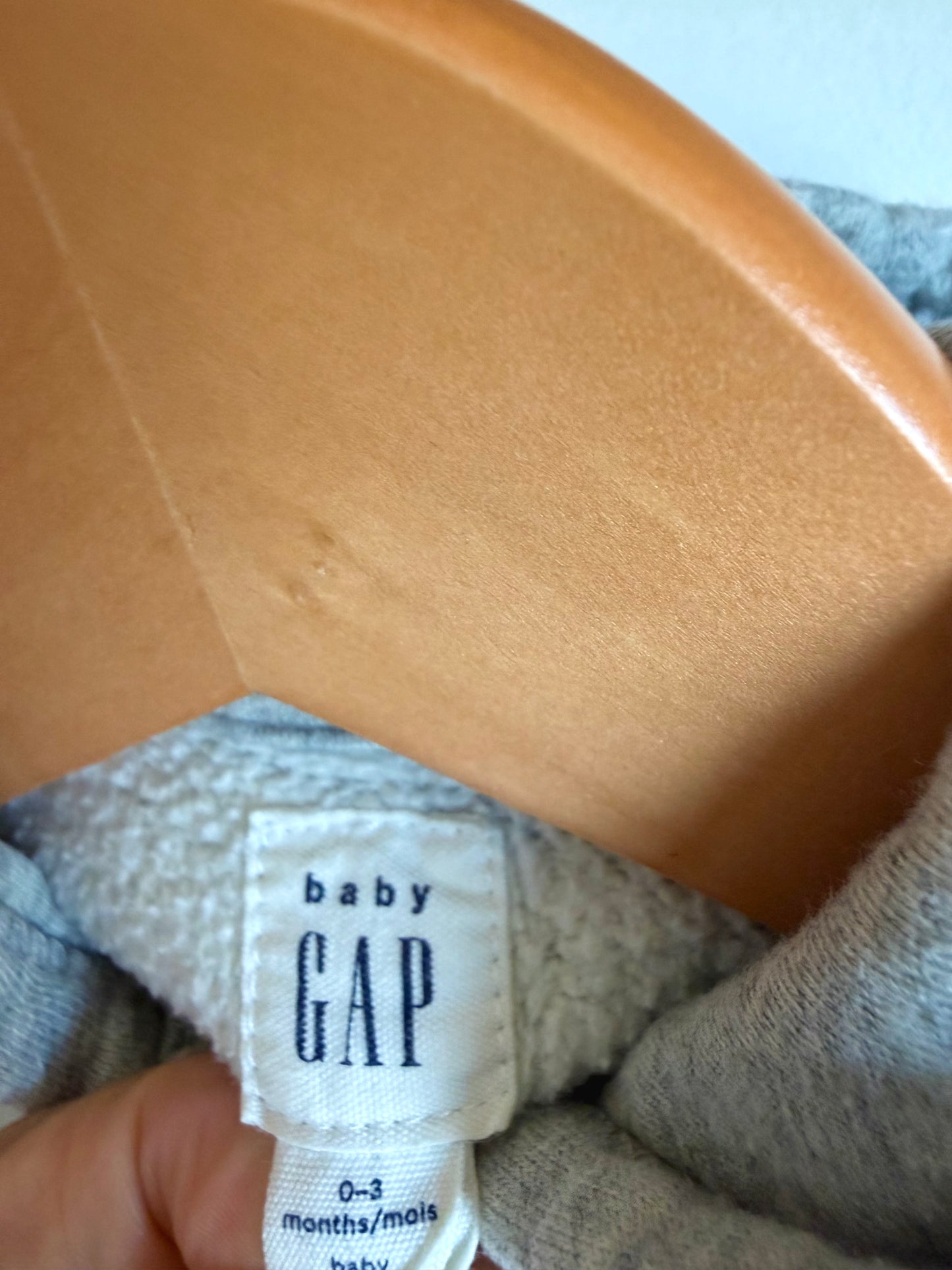 Gap Grey Hood Jumpsuit / 0-3m