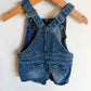 Heart Jean Overall Shorts / 2T