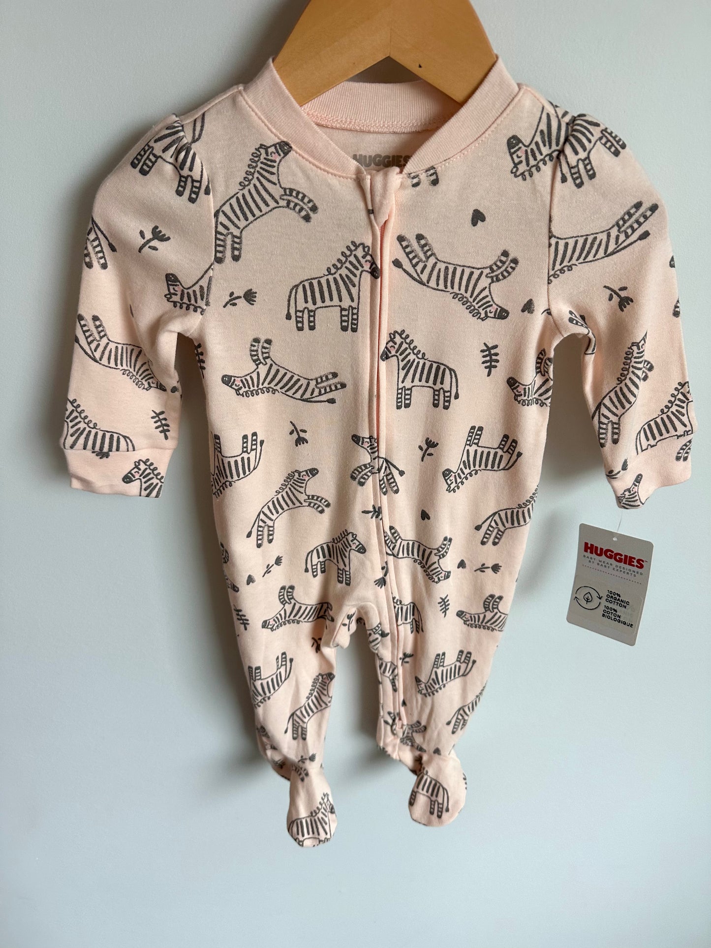 Zebra Pink Sleeper (With Tags) / 6m
