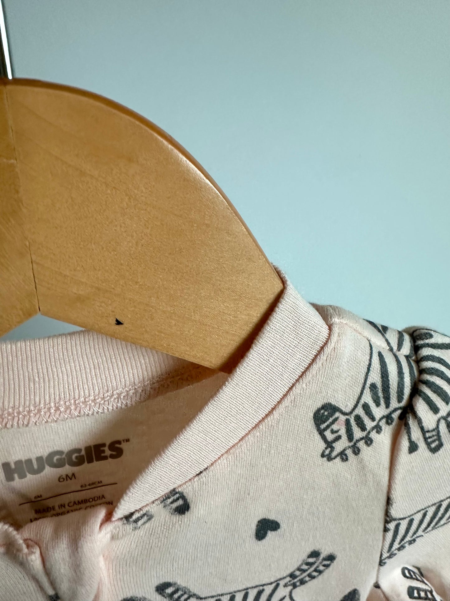 Zebra Pink Sleeper (With Tags) / 6m