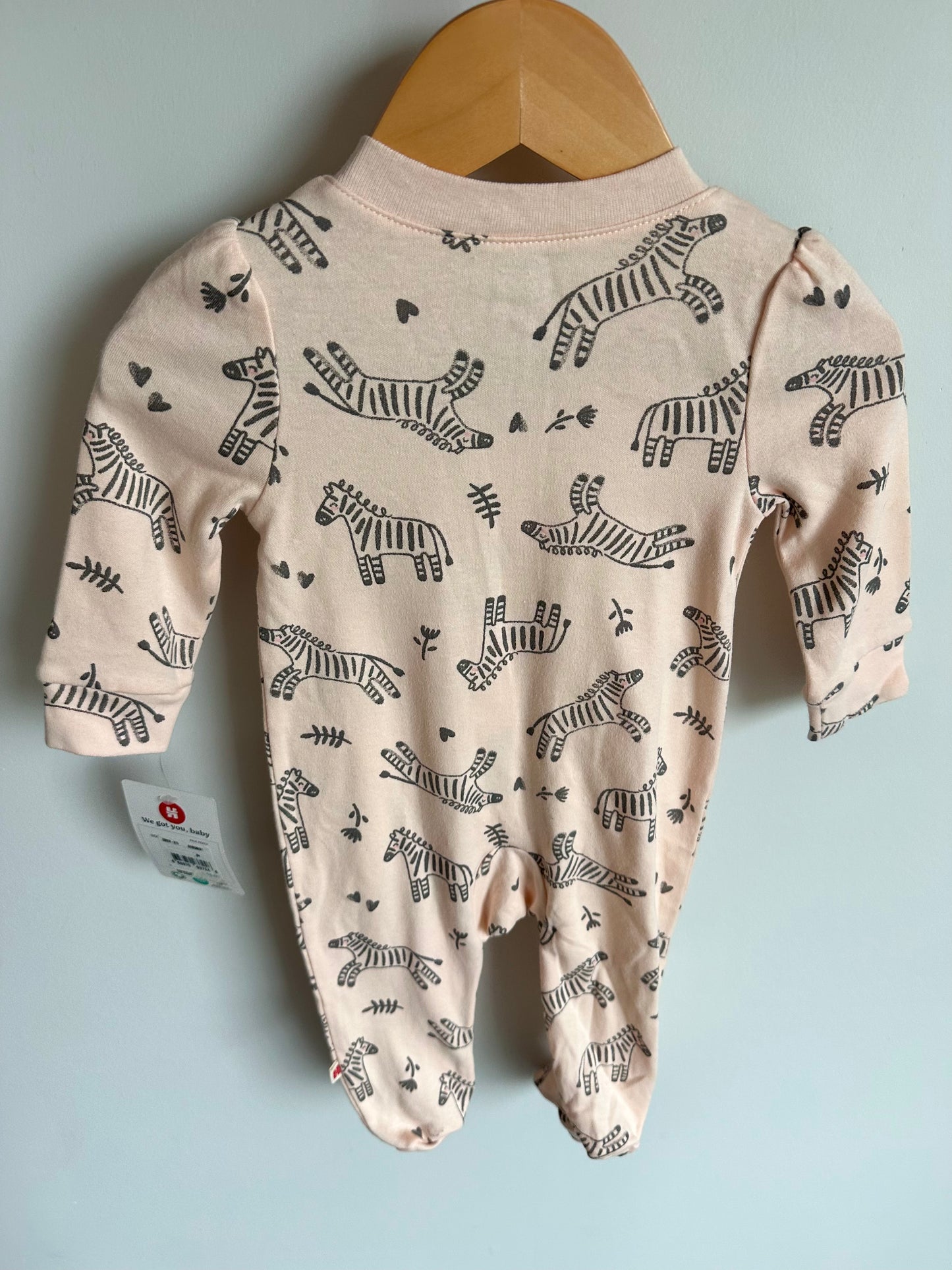 Zebra Pink Sleeper (With Tags) / 6m