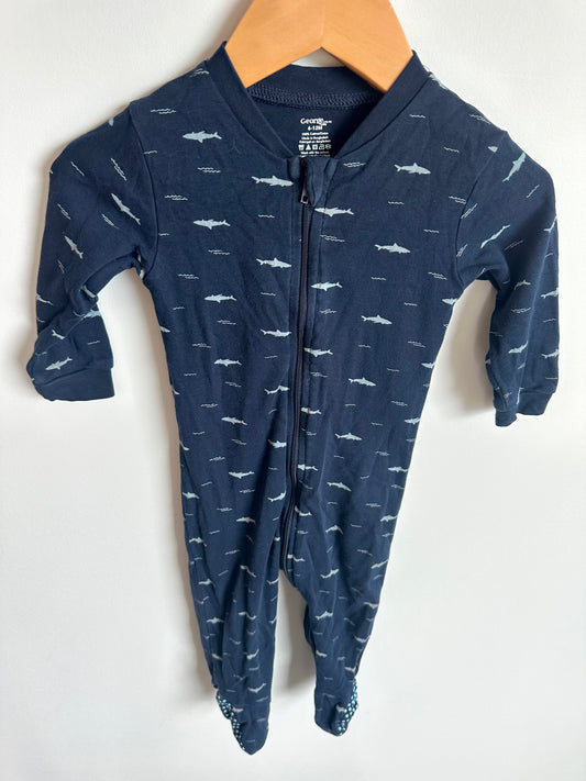 Blue Sharks Sleeper / 6-12m