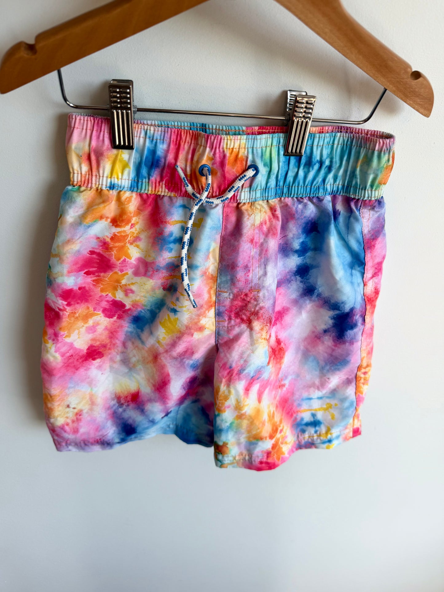 Tie Dye Drawstring Swim Shorts / 7-8 years