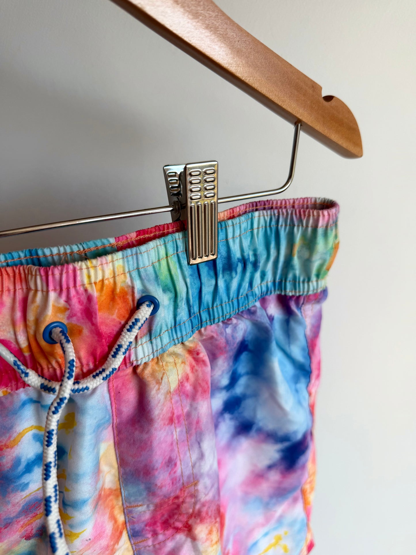 Tie Dye Drawstring Swim Shorts / 7-8 years