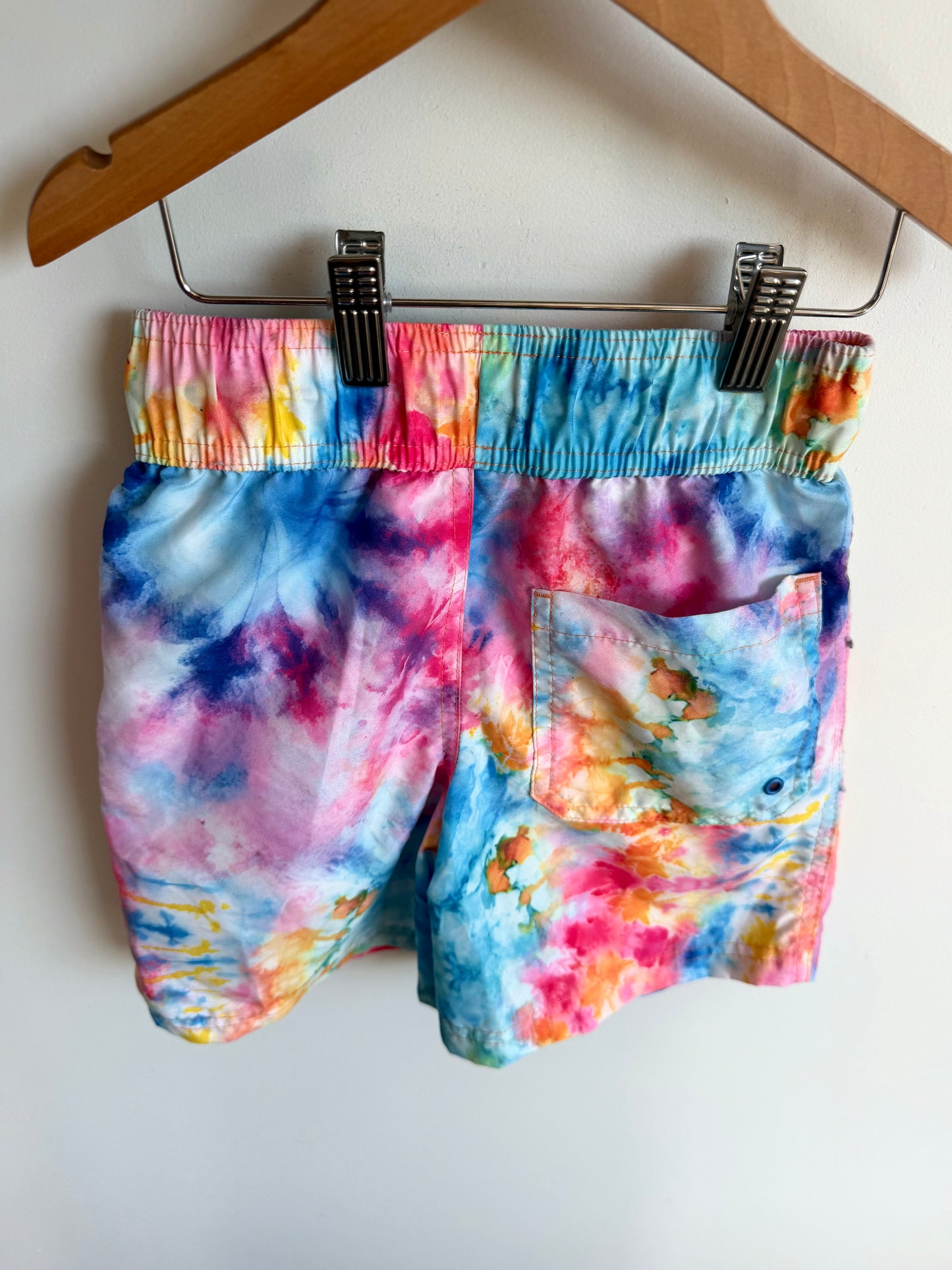 Tie Dye Drawstring Swim Shorts / 7-8 years