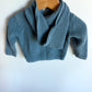 Dusty Blue Hooded Knit Cardigan / 6m
