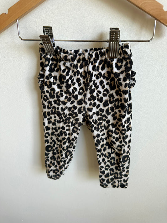 Animal Print Ruffle Pants / 12-18m