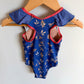 Patagnoia Floral Azure Ruffle Swimsuit / 6-12m?