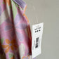 Bubble Floral Romper with Purple Trim (With Tags) / 3-6m