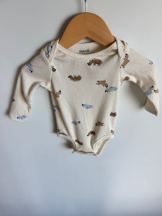 Rino Cream Bodysuit / 6m