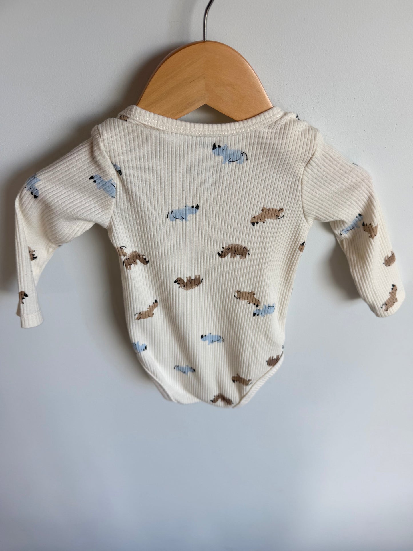 Rino Cream Bodysuit / 6m