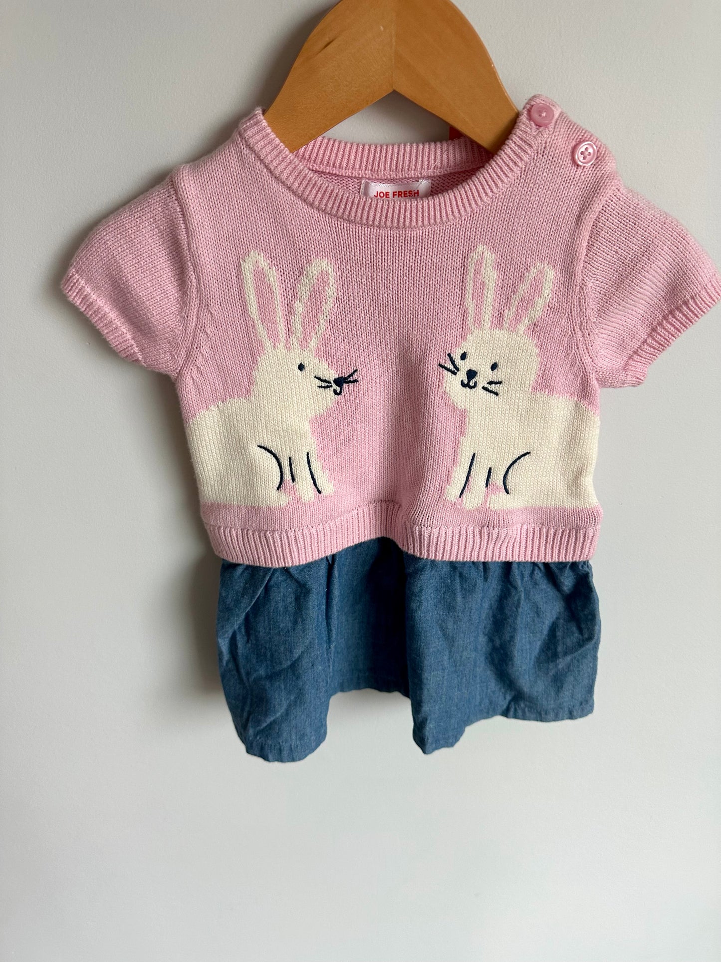 Bunny Pink Top Dress (With Tags) / 6-12m