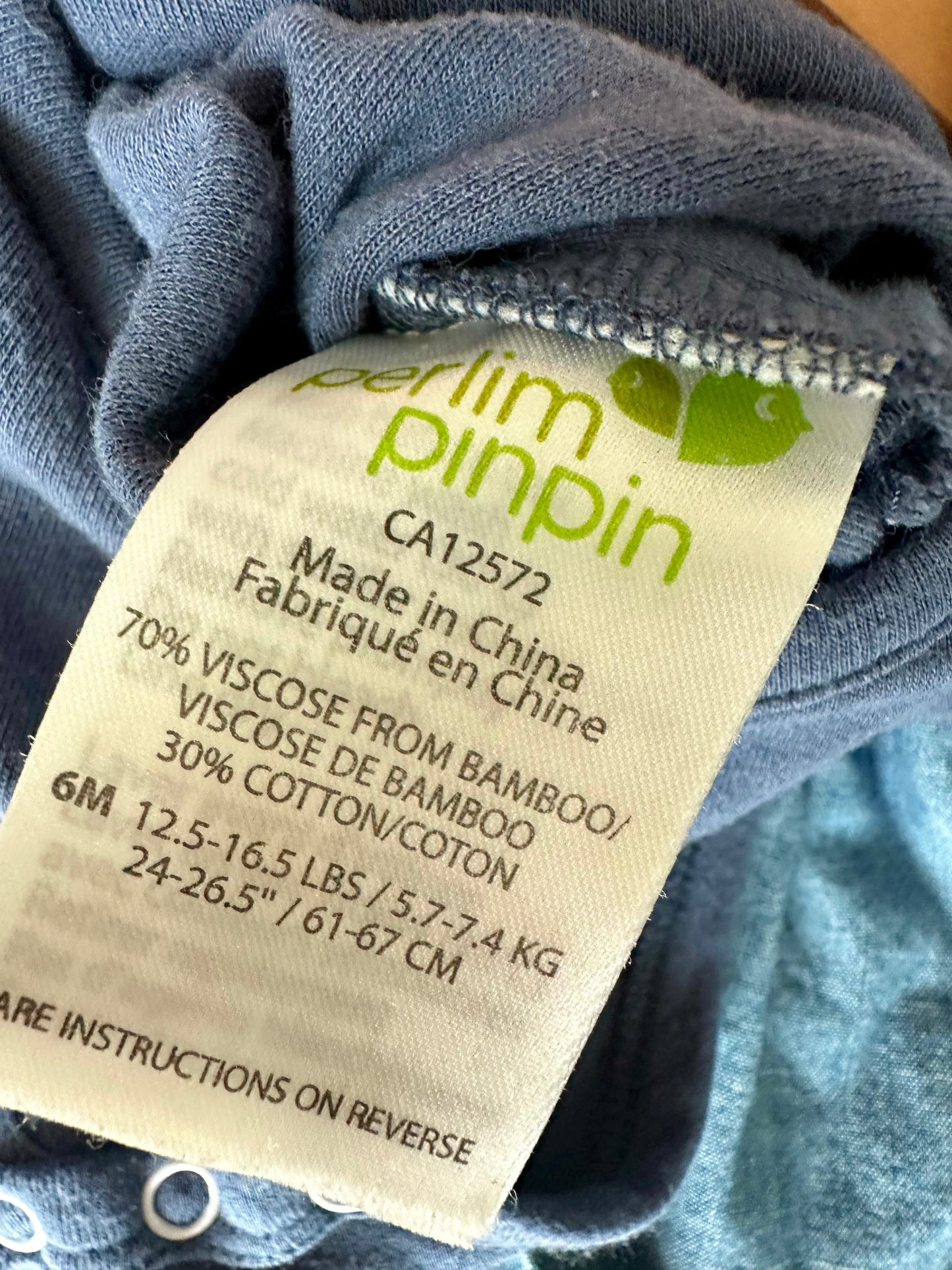 Bamboo Leaf Bodysuit / 6m