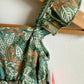 Green Lined Flamingo Romper (With Tags) / 3-6m