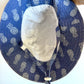 Blue Pineapple Bucket Strap Hat / 0-6m (Small)