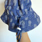 Blue Pineapple Bucket Strap Hat / 0-6m (Small)