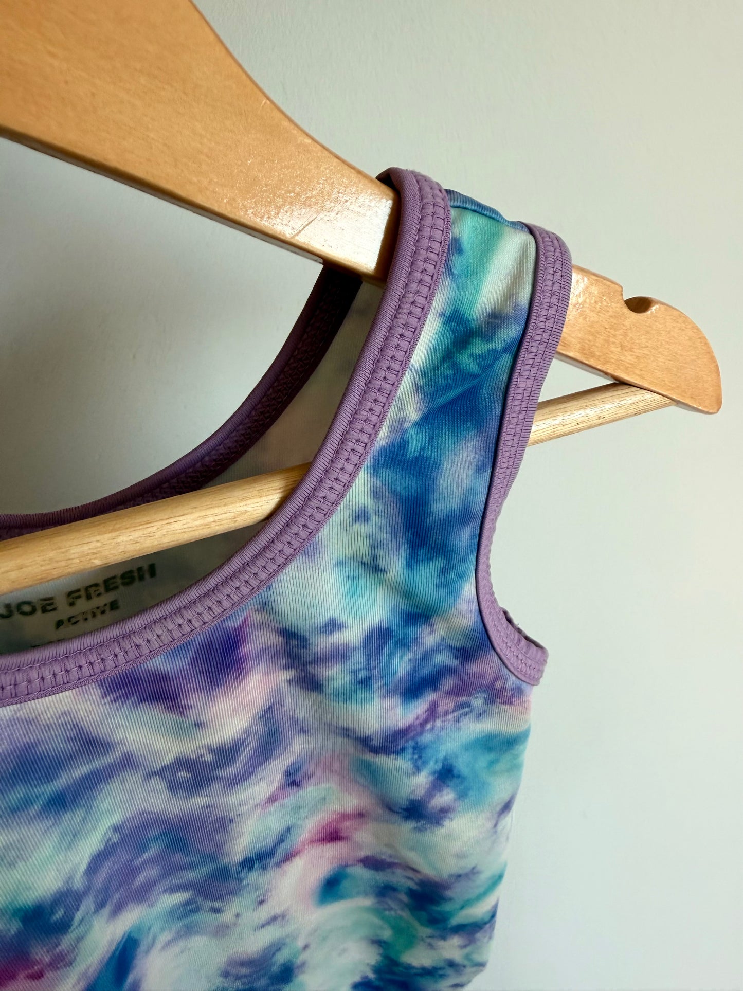 Active Tie Dye Purple Trim Leotard / 4 years