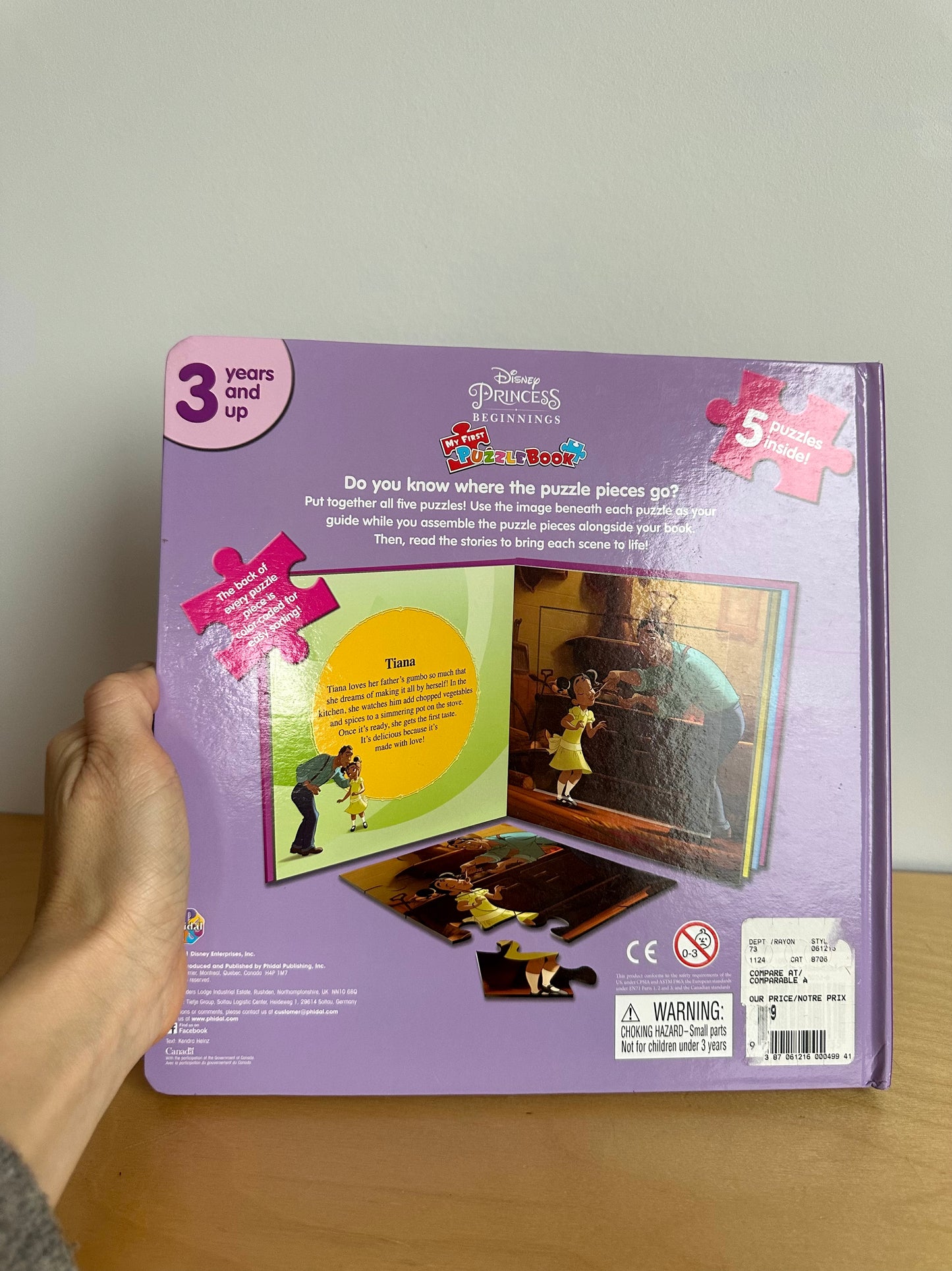 Disney Princess: 5 Puzzle Book / 3-7 years (No Shipping)