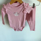 Pink Planet Smile Bodysuit + Pants Set / 6m