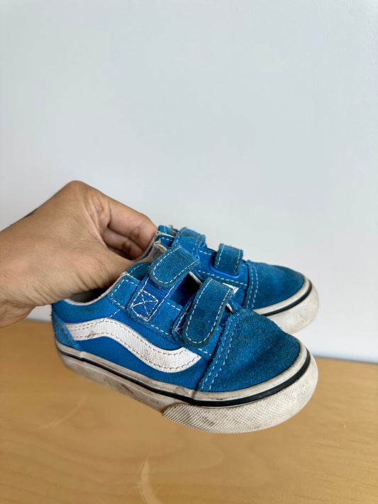 Vans Blue Velcro Sneakers / Size 7 Toddler