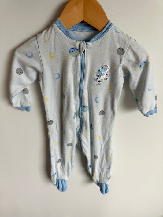 Blue Astronaut Zip Sleeper / 6m