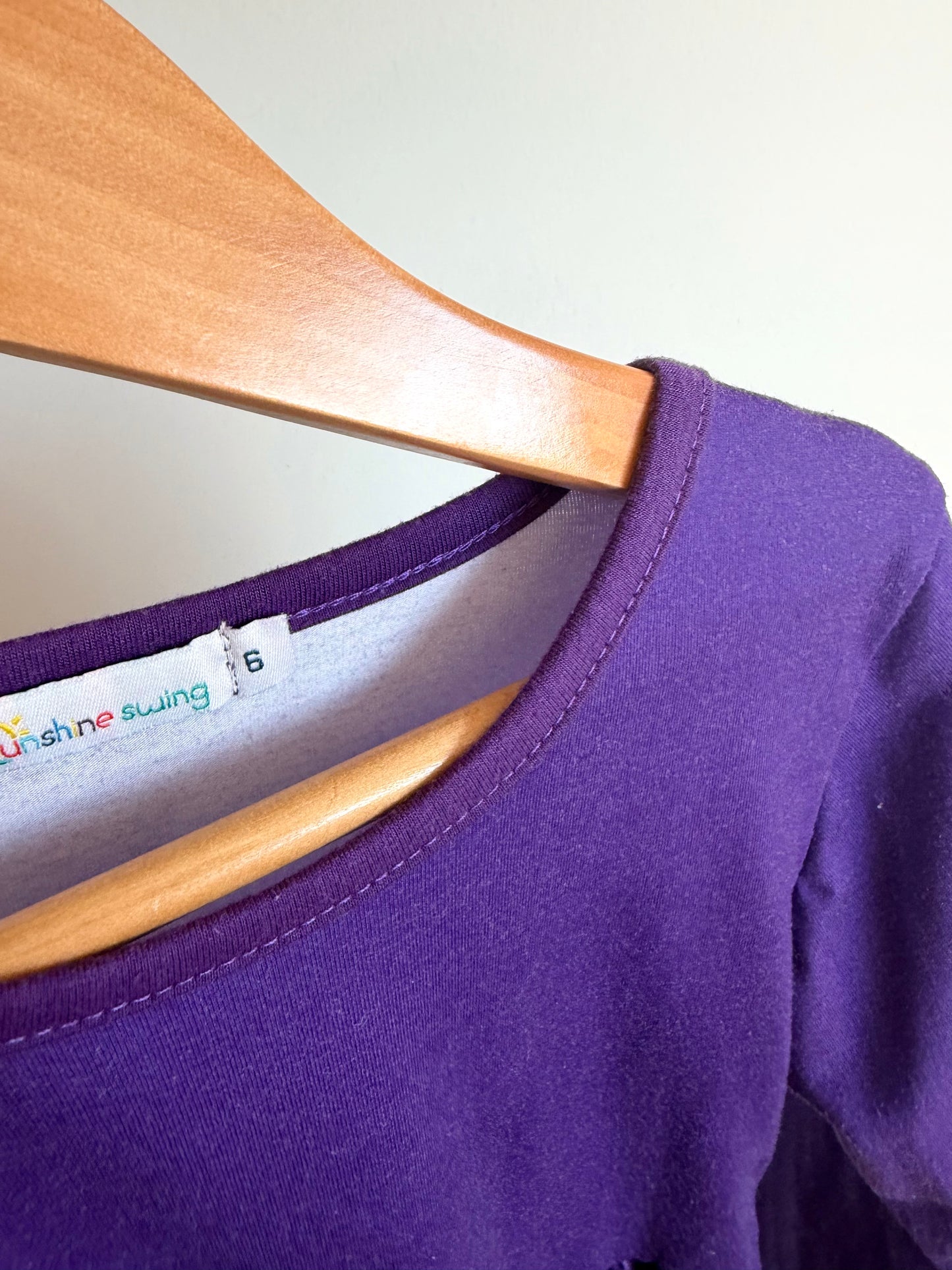 Purple Rainbow Dress / 6 years