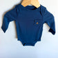 Gap Navy Long Sleeve Bodysuit / 3-6m
