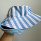 Blue + White Stripe Hat / 6-12m