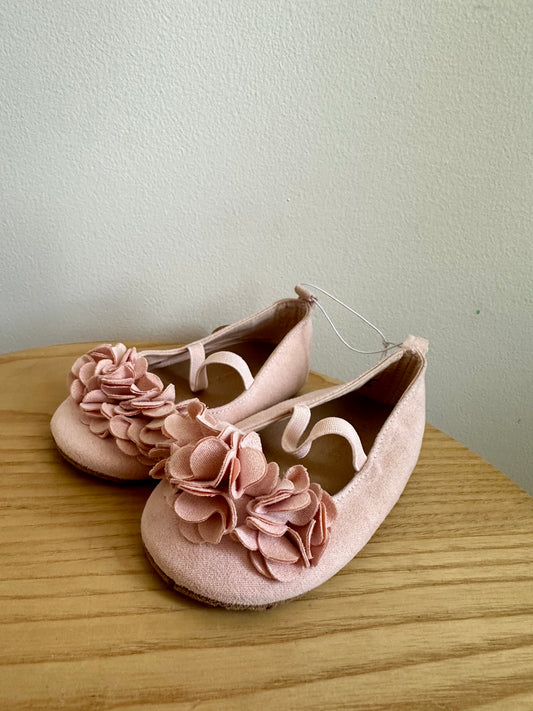 Pink Flower Like Shoes (With Tags) / 18-24m